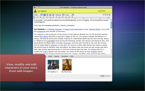 novel writing software mac